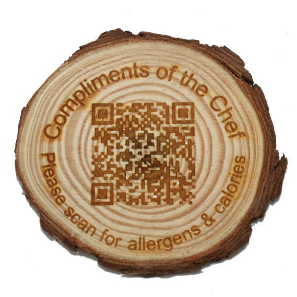 Information Plaque - 60mm Wooden Branch Slice